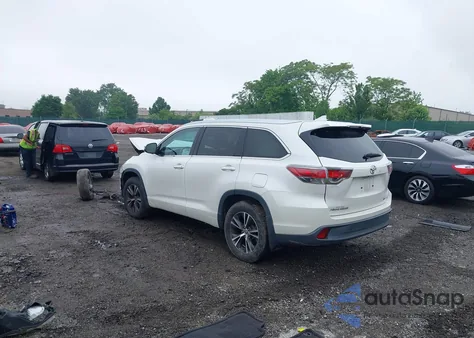 2016 Toyota Highlander Xle V6 z USA, uszkodzony, nr VIN 5TDJKRFH8GS228075